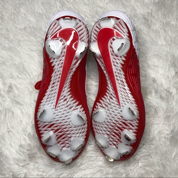 HP 🥳 NEW Nike Zoom Air Alpha Baseball Cleats Blood Red - Picture 11 of 11